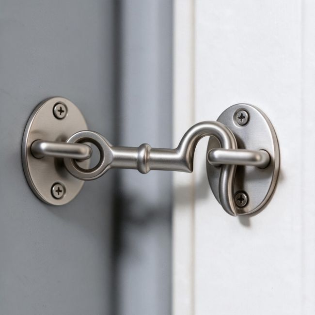 Loose Ring Type Satin Chrome Cabin Hook