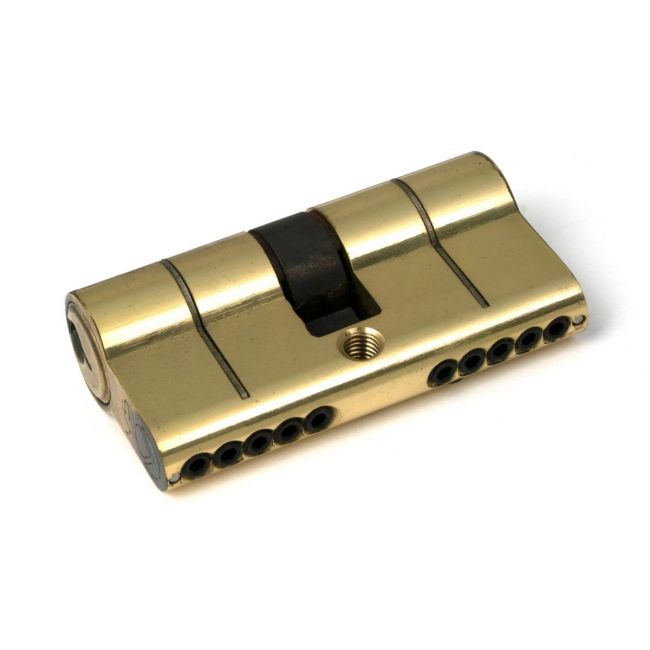 The 5-Pin Euro Cylinder Lock Keyed Alike - 30/30 - Aged Brass on a White Background The 5-Pin Euro Cylinder Lock Keyed Alike - 30/30 - Aged Brass on a White Background