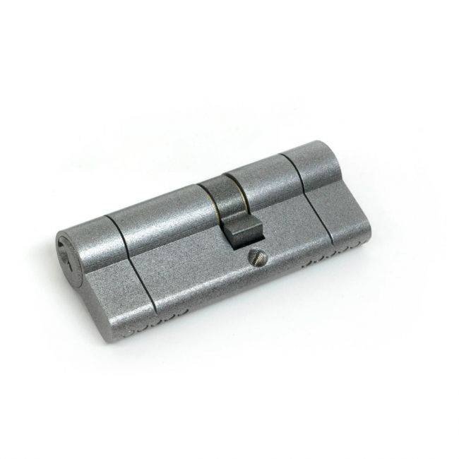 The 5-Pin Euro Cylinder Lock Keyed Alike - 35/45 - Pewter on a White Background The 5-Pin Euro Cylinder Lock Keyed Alike - 35/45 - Pewter on a White Background