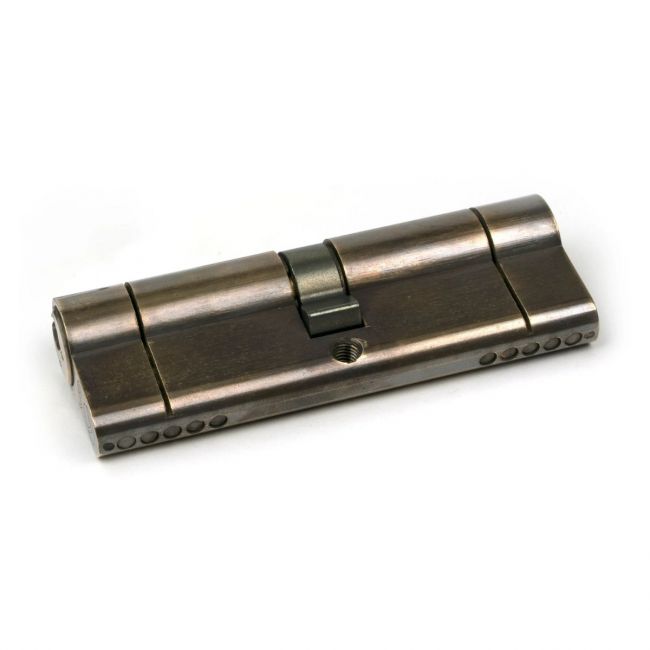 The 5-Pin Euro Cylinder Lock Keyed Alike - 45/45 - Aged Brass on a White Background The 5-Pin Euro Cylinder Lock Keyed Alike - 45/45 - Aged Brass on a White Background
