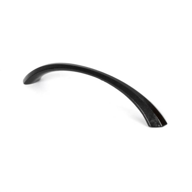 5" Curved Shell Pull Handle - Black