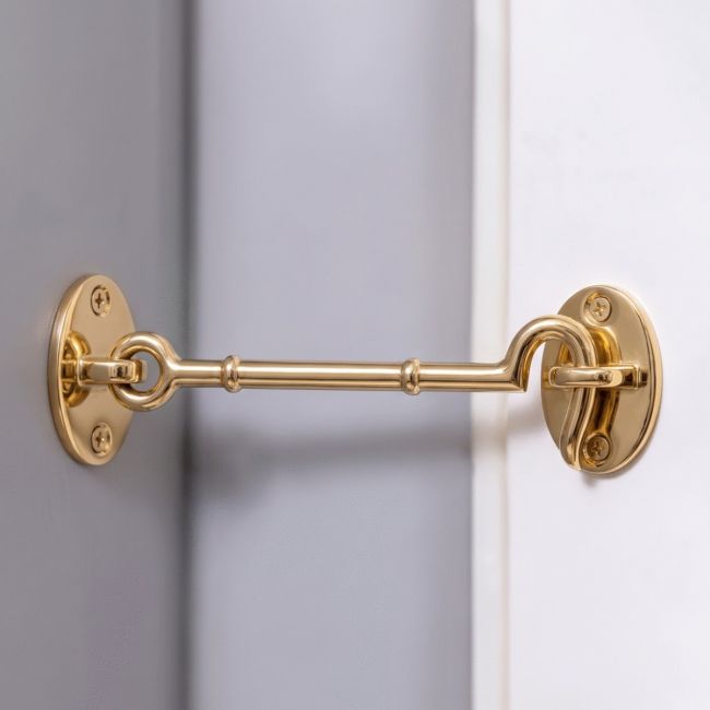 Cabin Hook Loose Ring Type Finished in Polished Brass Cabin Hook Loose Ring Type Finished in Polished Brass