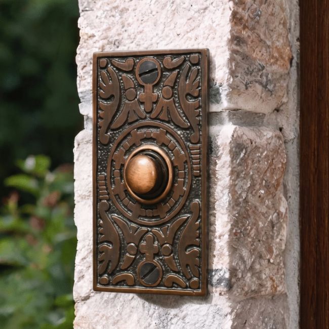 Antique Copper Anderson bell push