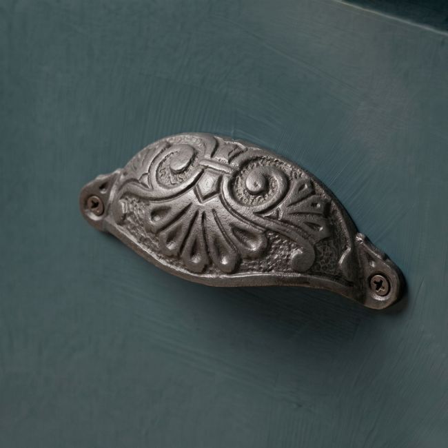 Antique Petal Cabinet Pull Handles Created From Iron Antique Petal Cabinet Pull Handles Created From Iron