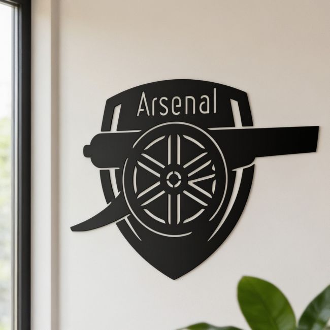 Personalised "Arsenal Cannon" Wall Art in Black Personalised "Arsenal Cannon" Wall Art in Black