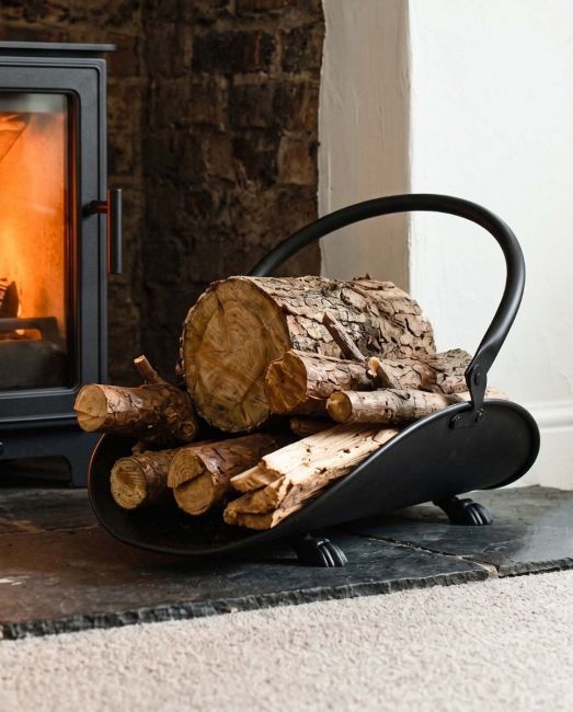 Buckley Log holder with movable handle