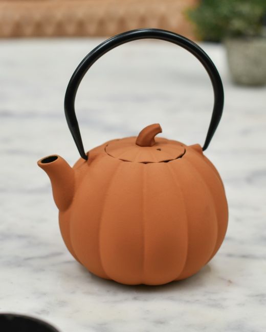 Cast Iron Pumpkin Teapot