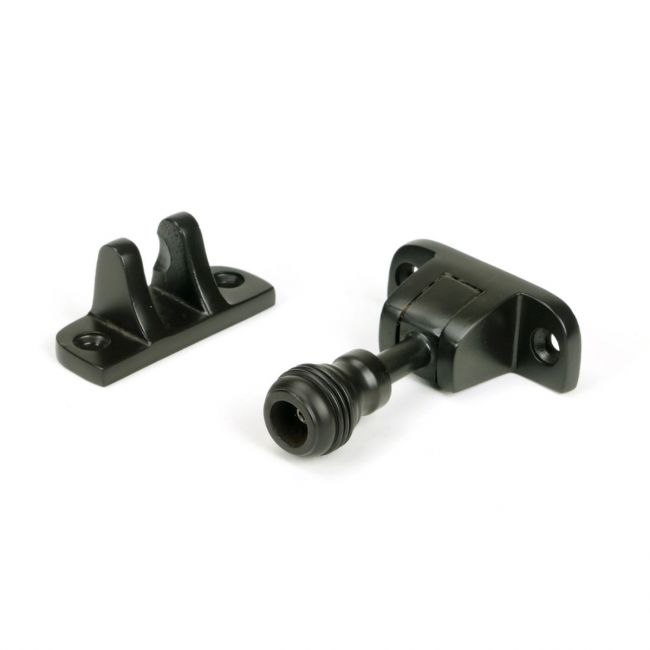 The Classic Reeded Brighton Sash Window Fastener in Aged Bronze on a White Background The Classic Reeded Brighton Sash Window Fastener in Aged Bronze on a White Background