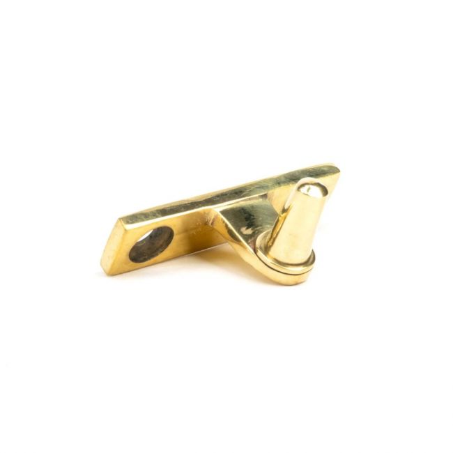 The Cranked Window Peg Rest in Aged Brass on a White Background The Cranked Window Peg Rest in Aged Brass on a White Background