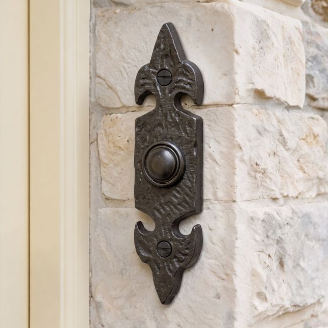 Dalkirk Black Gothic Bell Push Dalkirk Black Gothic Bell Push