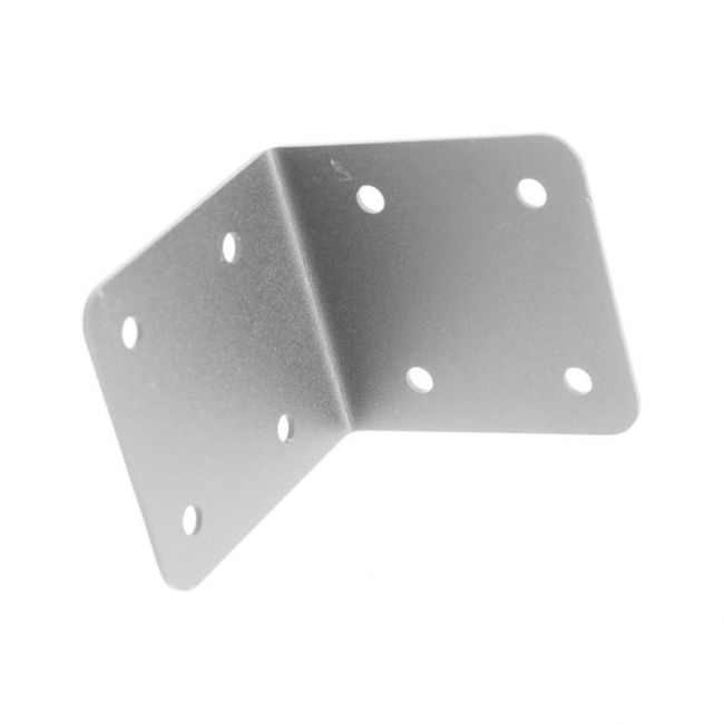 The Galvanised Railway Sleeper Internal Corner Support Bracket on a White Background