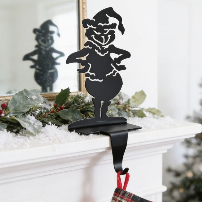 Stocking Holder with Grinch Design Stocking Holder with Grinch Design