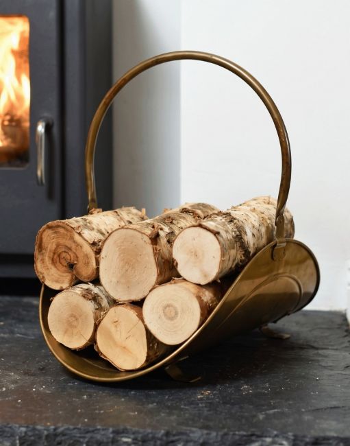 “Houghton Avenue” Antique Style Log Holder in Situ “Houghton Avenue” Antique Style Log Holder in Situ