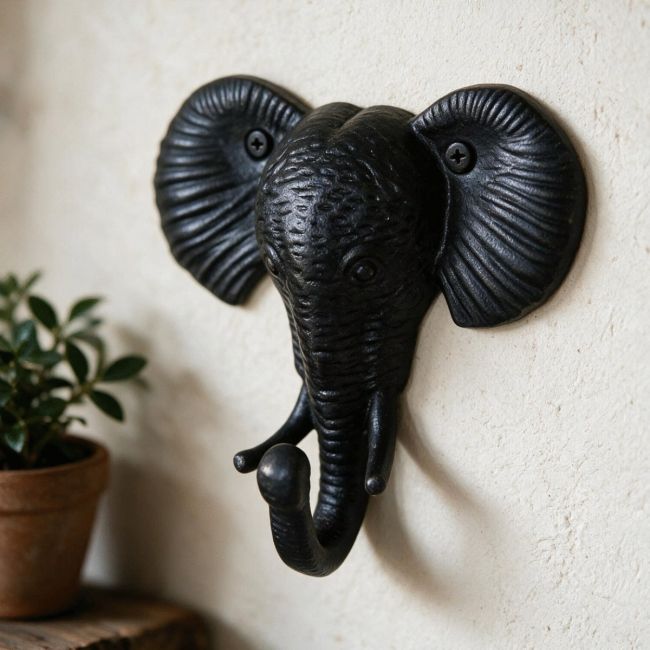 Elephant Design Iron Coat Hook Elephant Design Iron Coat Hook