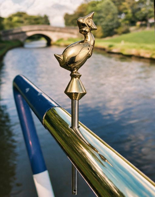 Polished Brass Jemmima Tiller Pin