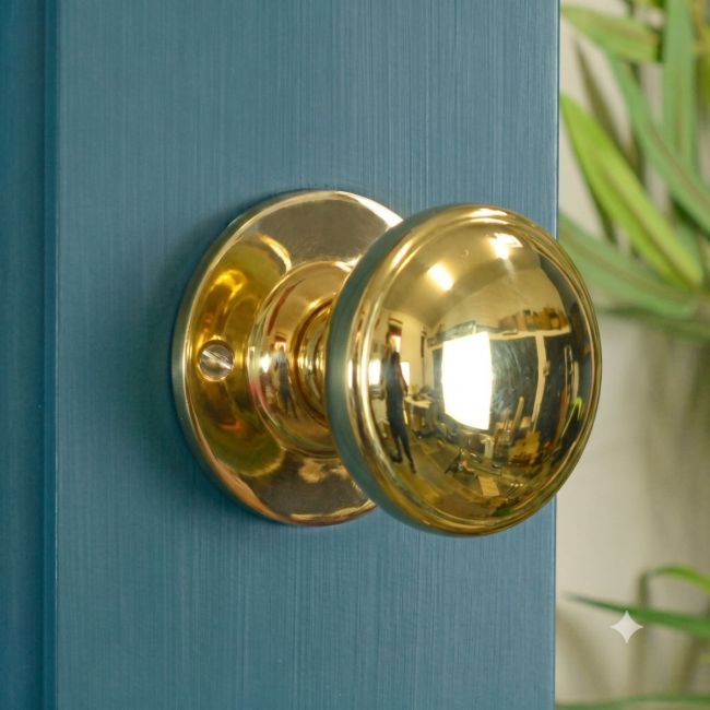 Large Polished Brass Mushroom Door Knobs Large Polished Brass Mushroom Door Knobs