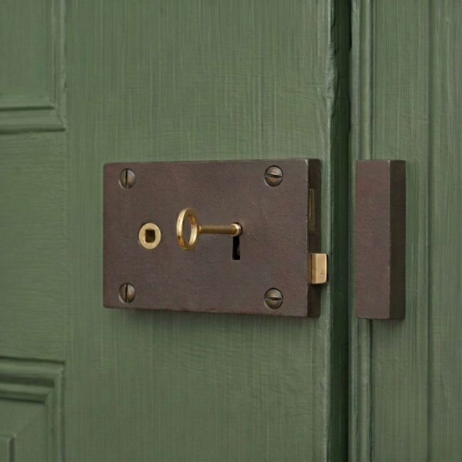 Cast Iron Large Rim lock