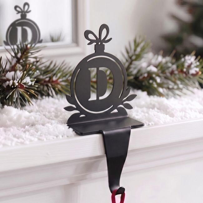 Letter D Stocking Holder in Situ