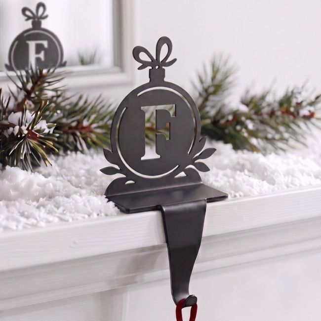 Letter F Stocking Holder in Situ