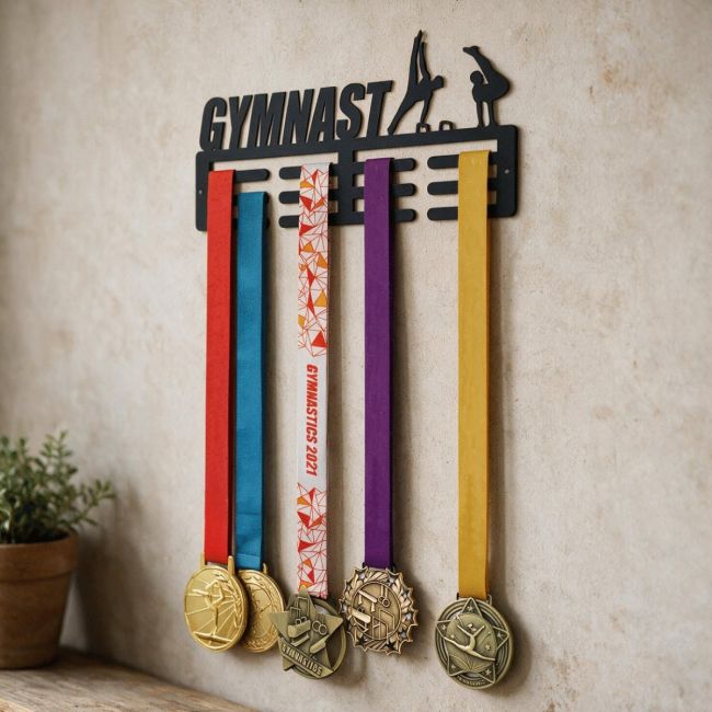 Sports Medal Hanger with Male "Gymnast" Sports Medal Hanger with Male "Gymnast"