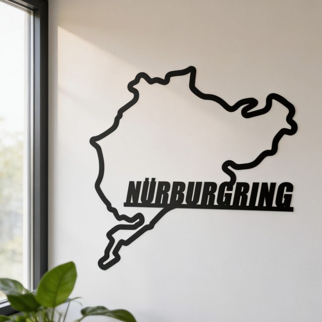 Nürburgring Race Track Wall Art in Situ
