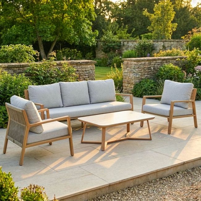 The "Oslo" Five Seater Garden Lounge Furniture Set Digital Illustration