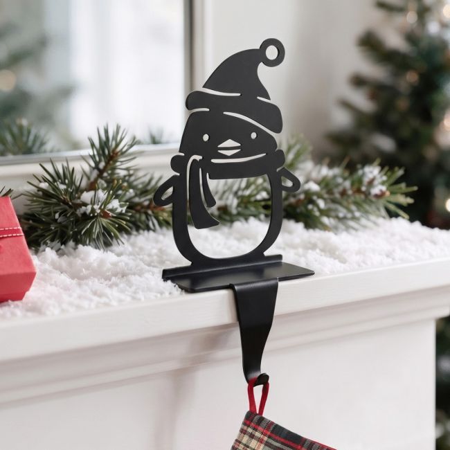 Penguin with Hat & Scarf Stocking Holder Penguin with Hat & Scarf Stocking Holder