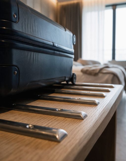 Luggage Rubbing Strips in a Polished Aluminium Finish