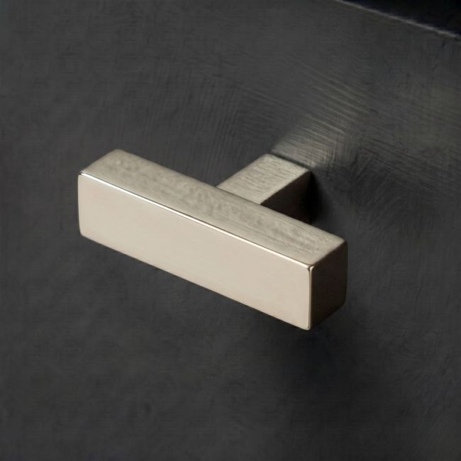 "Kodiak" Heavyweight Block T-Bar – Polished Nickel "Kodiak" Heavyweight Block T-Bar – Polished Nickel