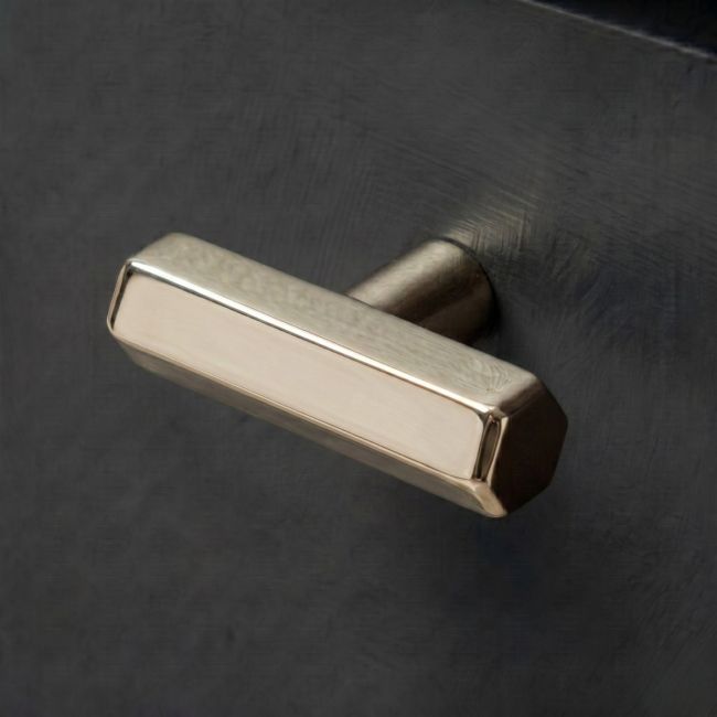 "Lexington" Hex T-Bar Cabinet Handle – Polished Nickel "Lexington" Hex T-Bar Cabinet Handle – Polished Nickel