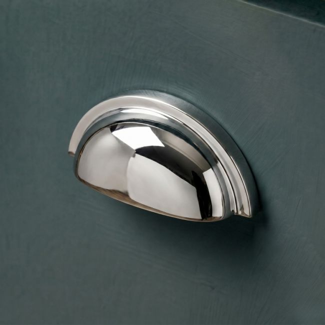 "Stratford" Traditional Cup Handle – Polished Nickel "Stratford" Traditional Cup Handle – Polished Nickel