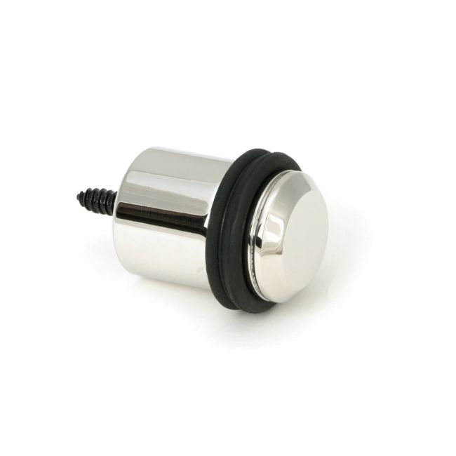 Cylindrical Floor Mounted Door Stop -Polished Stainless Steel Cylindrical Floor Mounted Door Stop -Polished Stainless Steel