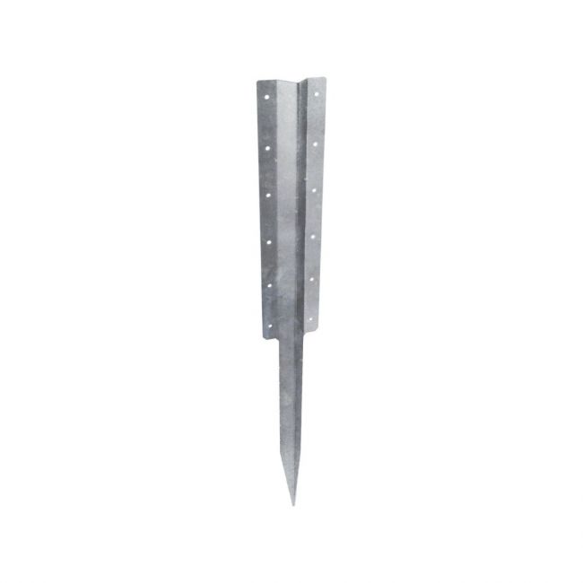 The Pre-Galvanised Heavy Duty Railway Sleeper Straight Spikes - Inline Timber Raised Bed Anchors on a White Background The Pre-Galvanised Heavy Duty Railway Sleeper Straight Spikes - Inline Timber Raised Bed Anchors on a White Background