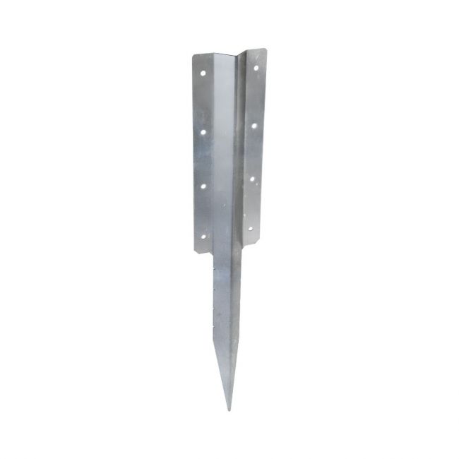 The Pre Galvanised Railway Sleeper Straight Inline Spikes - Double on a White Background