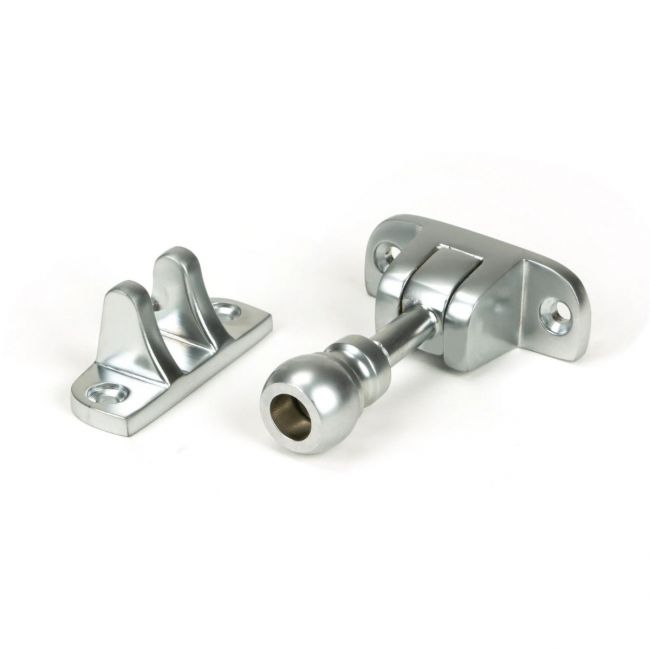 Radiused Rounded Sash Window Fastener - Satin Chrome Radiused Rounded Sash Window Fastener - Satin Chrome