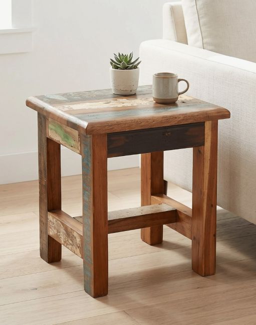 Reclaimed Wood Stool