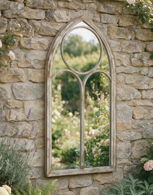Rustic Arched Wall Mirror Rustic Arched Wall Mirror