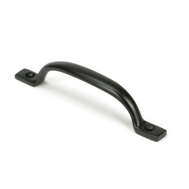 The Slim Sash Window Lift Pull Handle in Aged Bronze Shown Upright on a White Background The Slim Sash Window Lift Pull Handle in Aged Bronze Shown Upright on a White Background