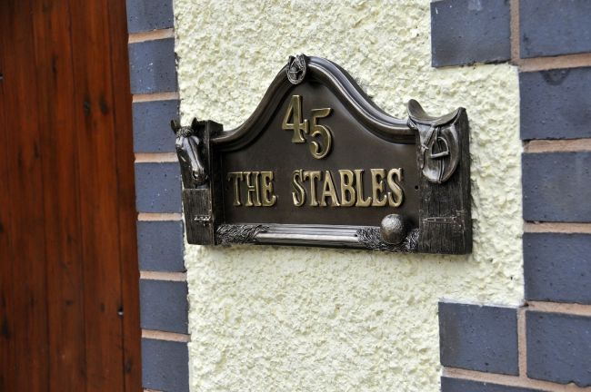 "The Stables" Bronze House Plaque "The Stables" Bronze House Plaque