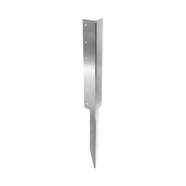 The Stainless Steel Railway Sleeper Corner Spikes - Triple on a White Background 