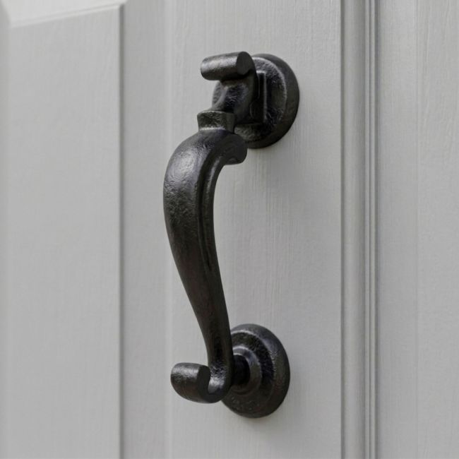 Steel Beeswax Doctor"s Style Door Knocker - 196mm x 69mm Steel Beeswax Doctor"s Style Door Knocker - 196mm x 69mm