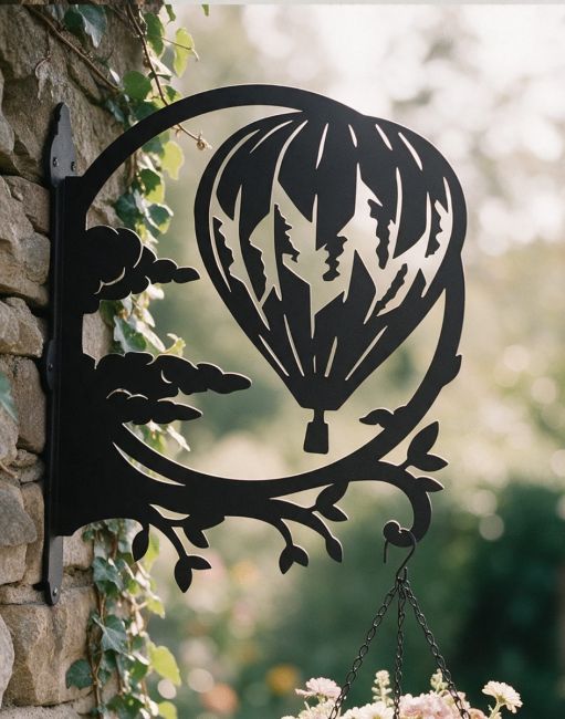 Steel Hot Air Balloon Hanging Basket Bracket