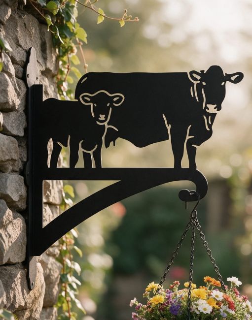Steel South Devon & Calf Hanging Basket Bracket