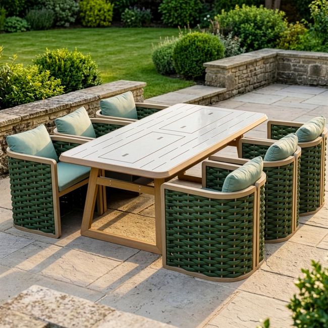 "The Imelda" Six Seater Garden Lounge And BBQ Furniture Set Digital Illustration "The Imelda" Six Seater Garden Lounge And BBQ Furniture Set Digital Illustration