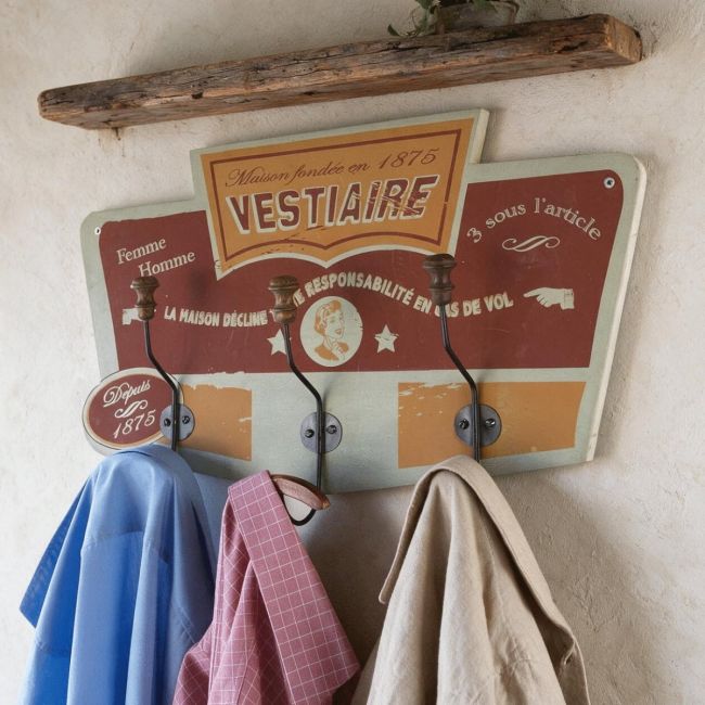Three Hook Coat Rail - Vestiaire Three Hook Coat Rail - Vestiaire