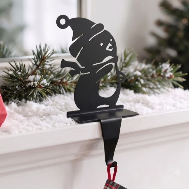 Penguin on Skis Stocking Holder 