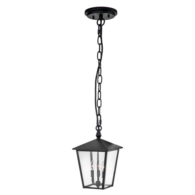 Thorpe Triple Bulb Hanging Chain Lantern in Midnight Black Thorpe Triple Bulb Hanging Chain Lantern in Midnight Black