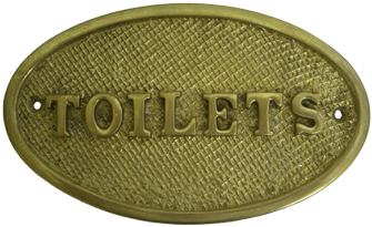 Brass Toilet Signs Brass Toilet Signs