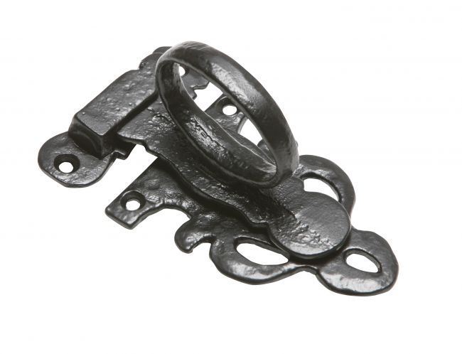 Traditional Antique Black Iron Deluxe Window Casement Fastener Traditional Antique Black Iron Deluxe Window Casement Fastener