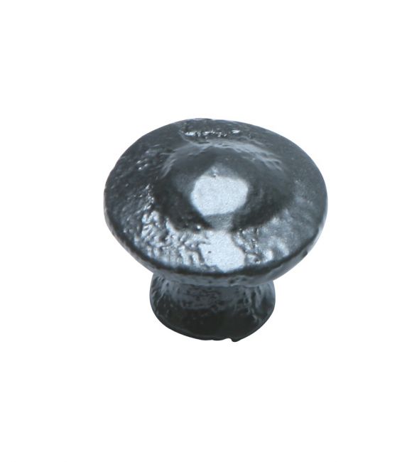 Traditional Black Iron Button Design Cabinet or Cupboard Knob Traditional Black Iron Button Design Cabinet or Cupboard Knob